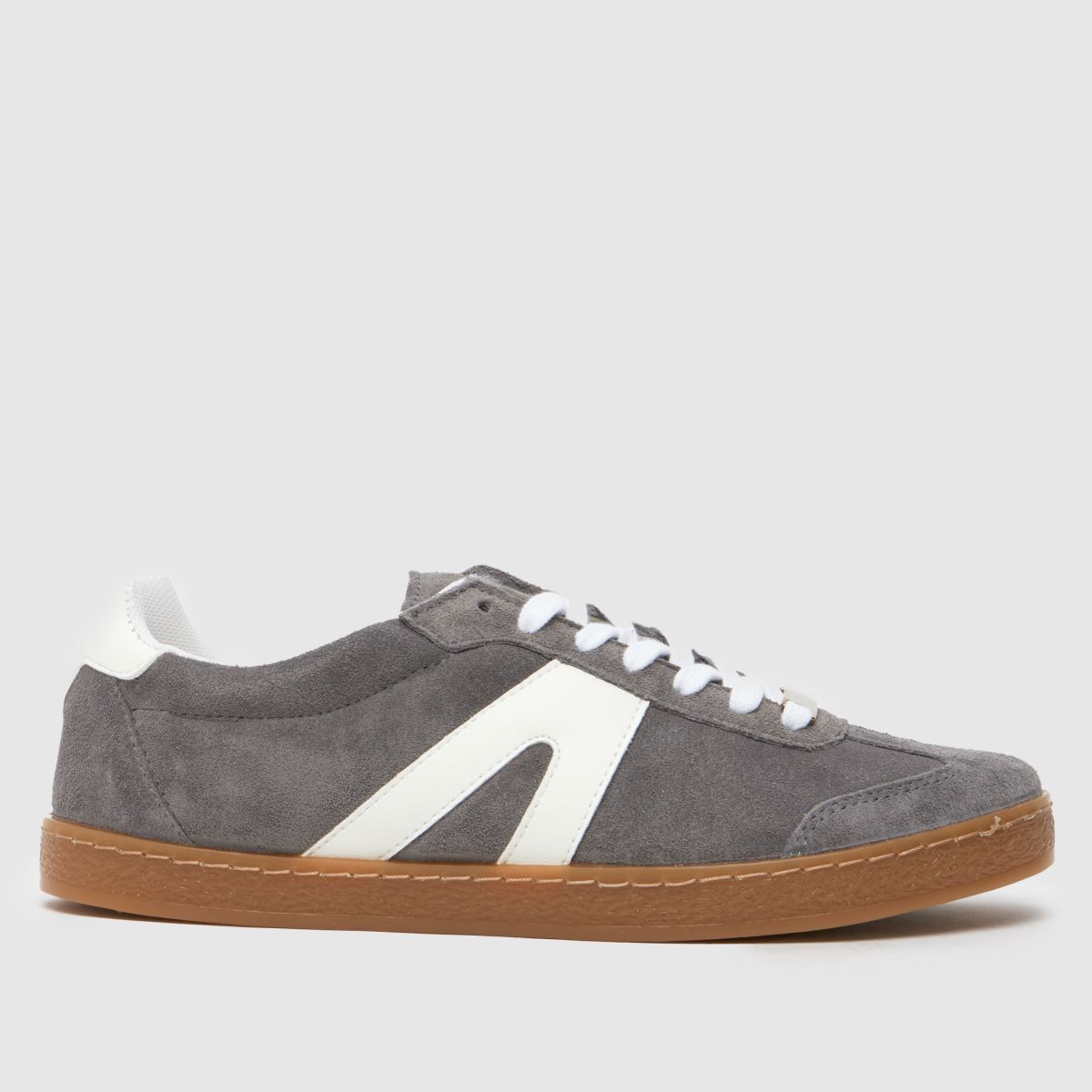 Schuh Marnie velúr gumitalpú edzőcipő szürke színben