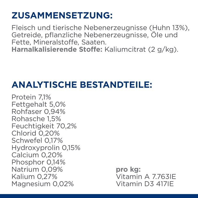 Hill's Hundenassfutter Hill's Prescription Diet c/d Multicare mit Huhn 12x370g