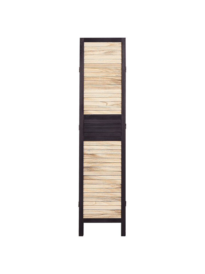 Beliani Paravent BRENNERBAD in Heller Holzfarbton/Braun - (W) 164 x (H) 170 x (L) 2 cm günstig kaufen onesize