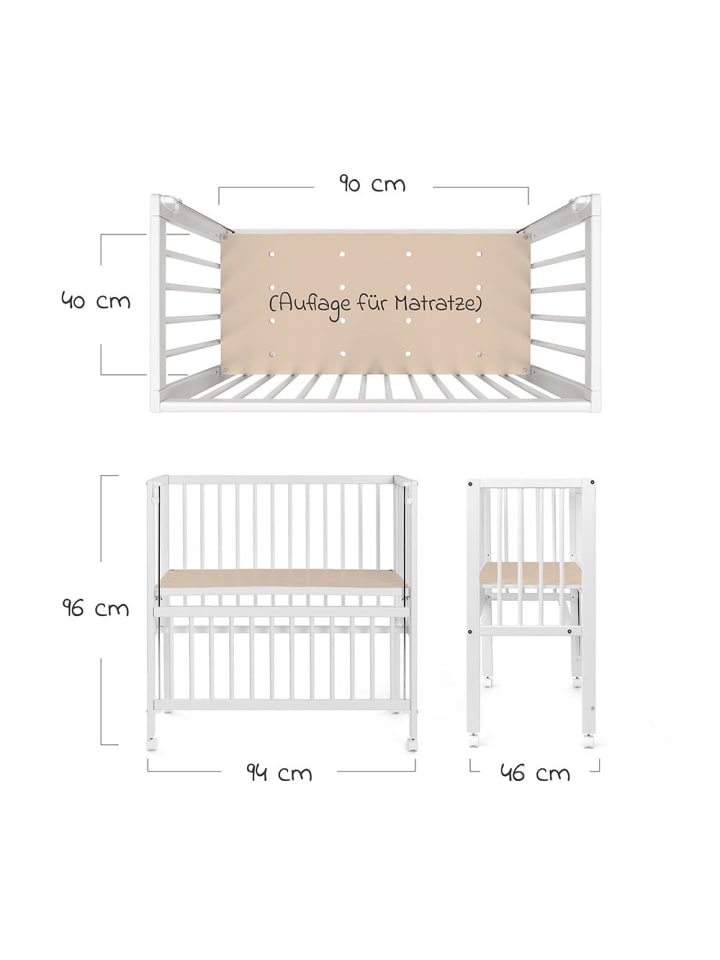 fillikid Beistellbett Premium Vario 2in1 - (auch für Boxspringbetten) günstig kaufen onesize