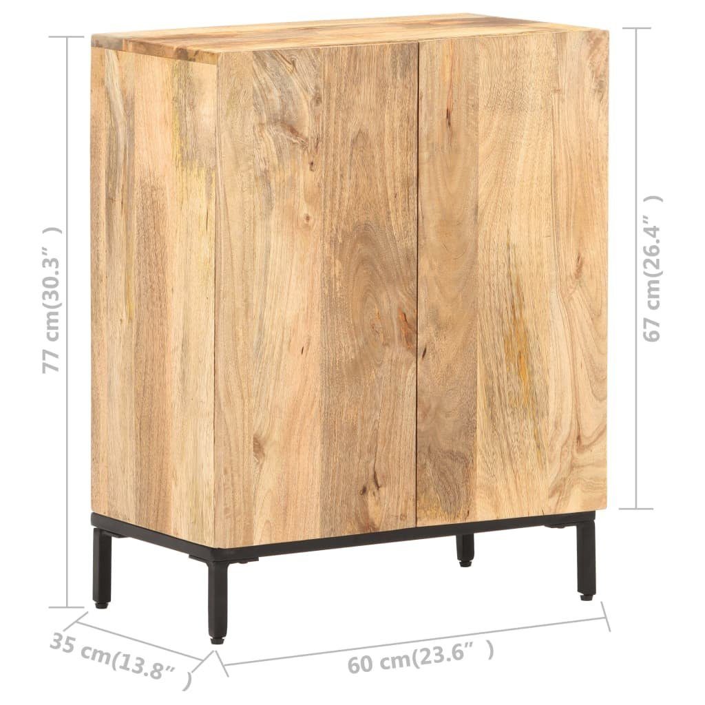 vidaXL Sideboard Sideboard 60x35x77 cm Mango Massivholz (1 St)