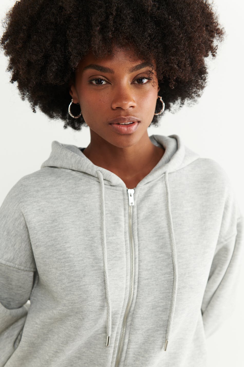 Oversized zip hoodie