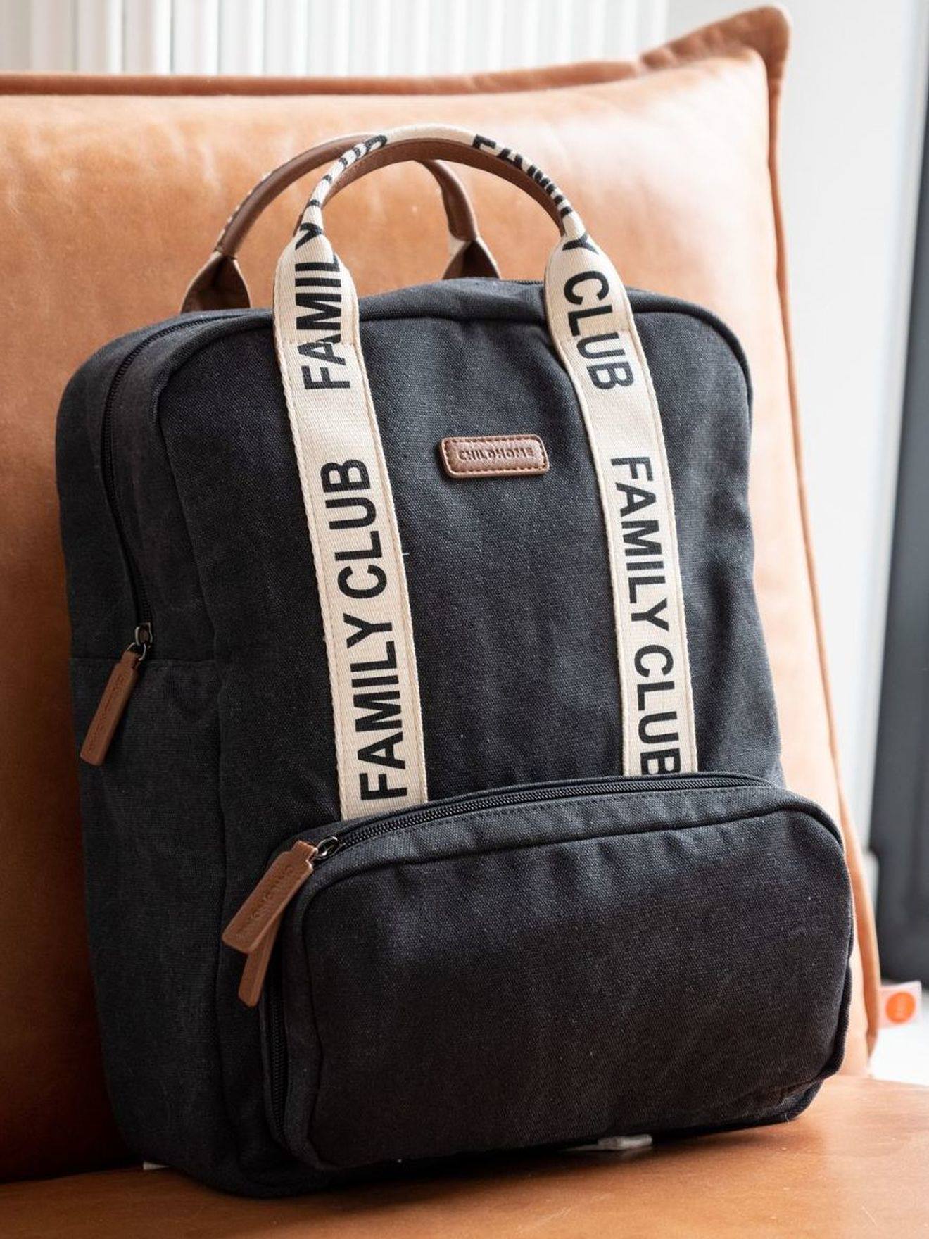 Childhome Eltern Wickelrucksack Family Club Signature CHILDHOME - wollweiß