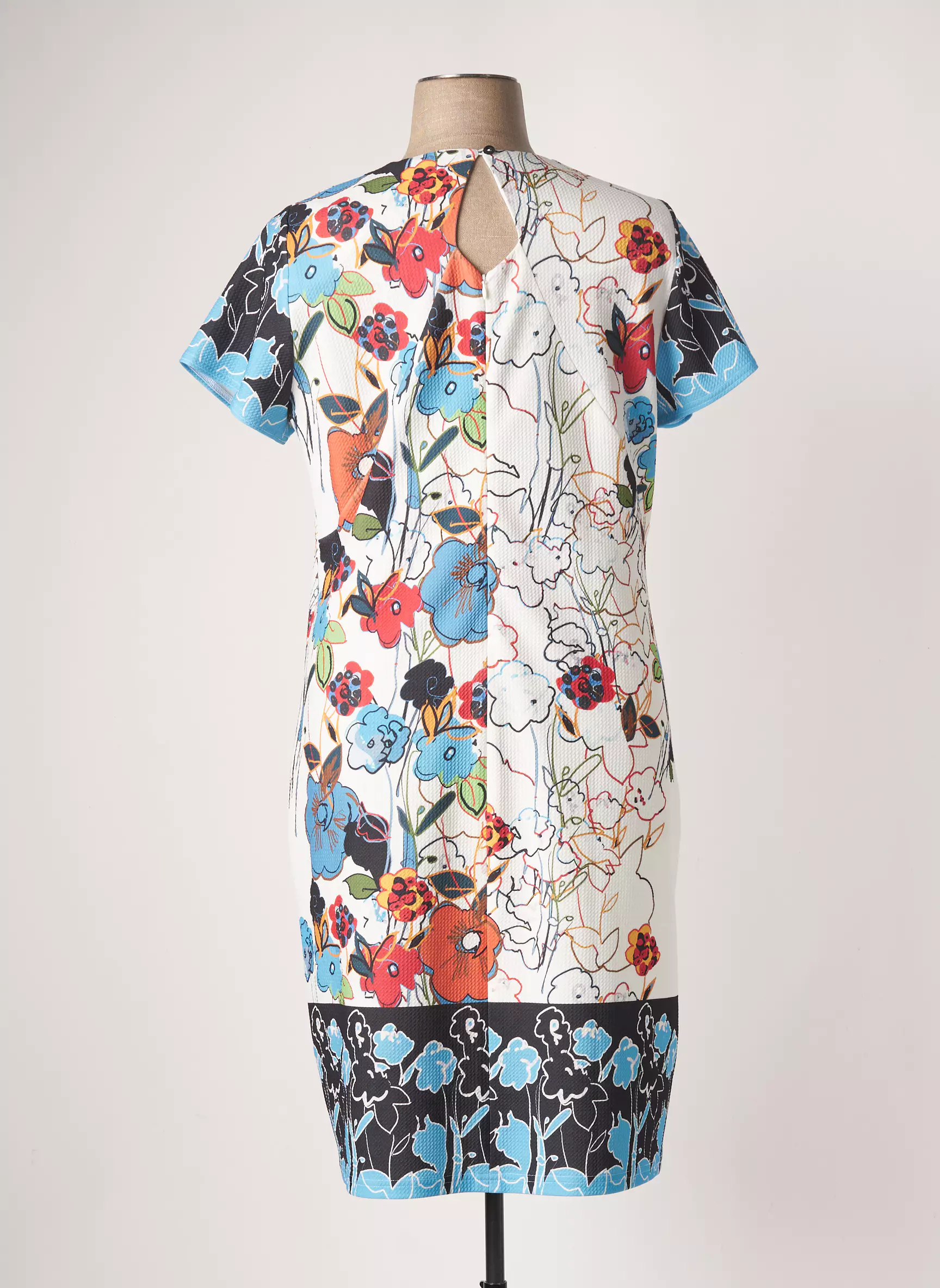 France Rivoire Robes Mi Longues Femme couleur bleu