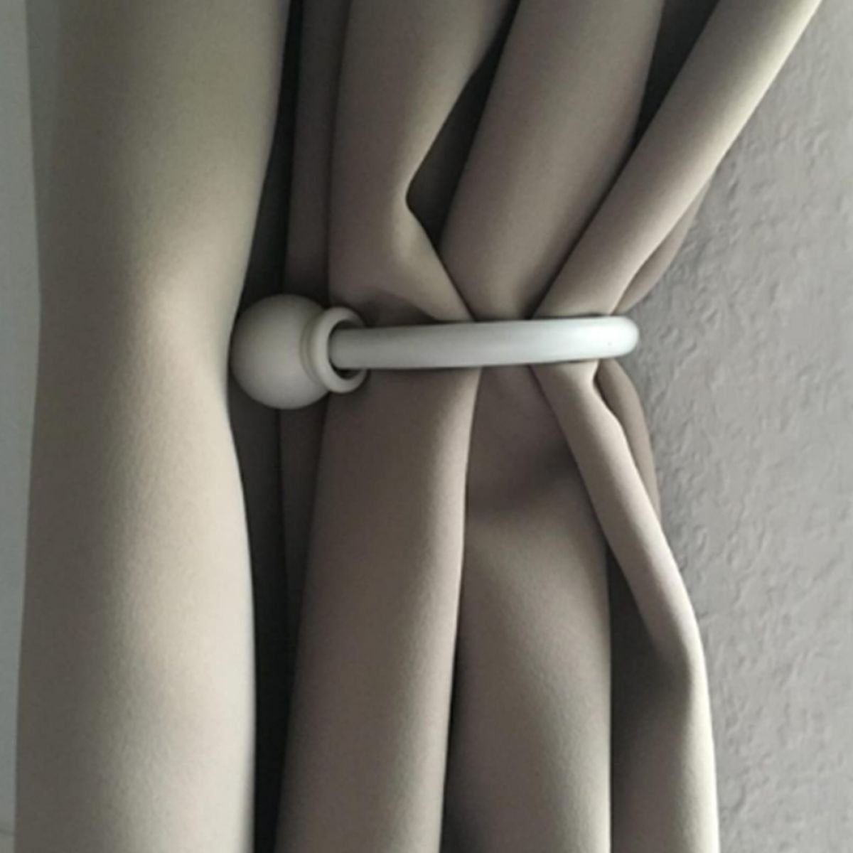 Raffhalter Raffhalter für Gardinen, 2er-Pack, Metall, für Fenster, ZmdecQna