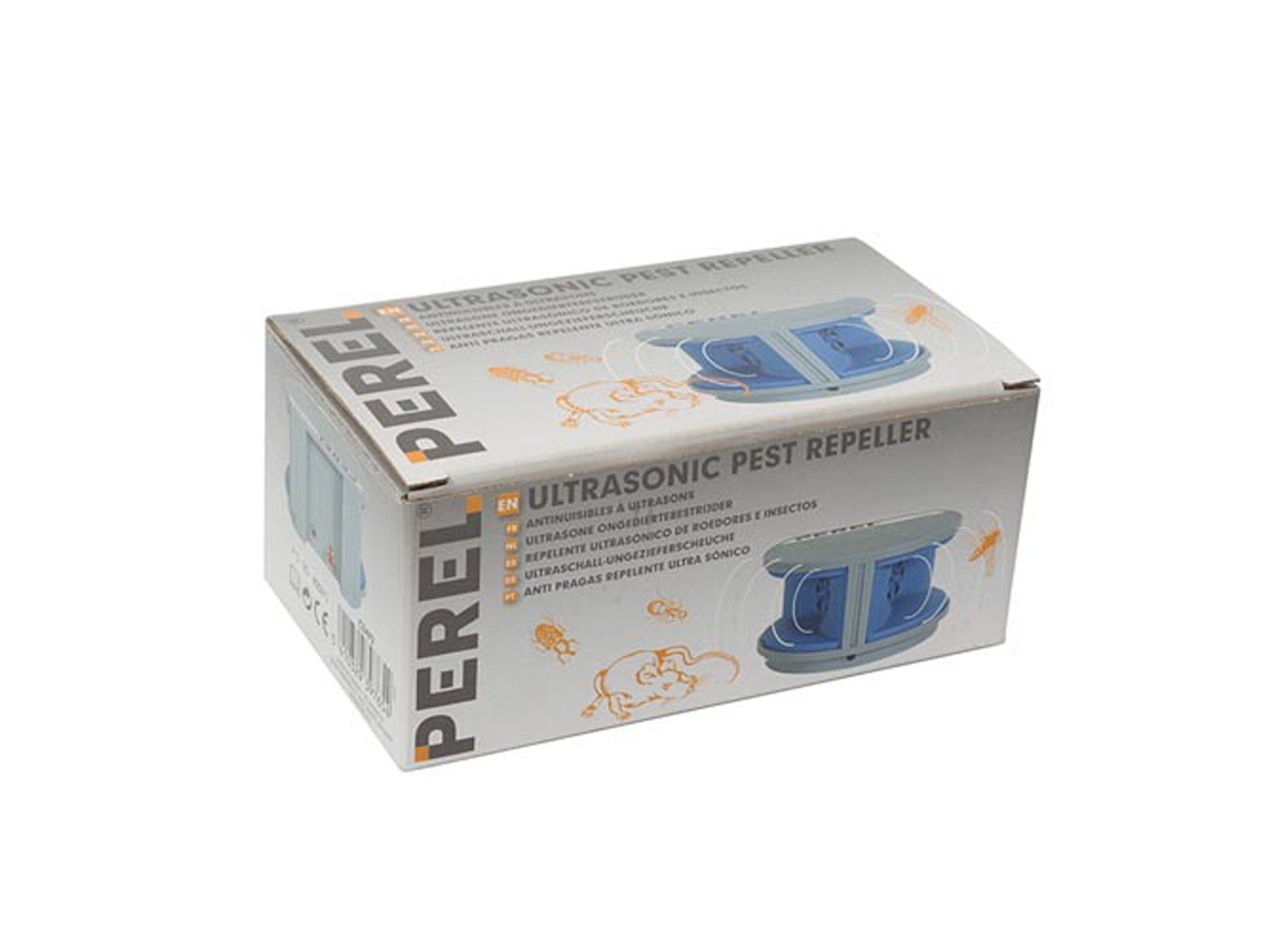 PEREL Ultraschall-Tierabwehr, Schädlingsbekämpfung Mäuse-Abwehr vertreiben im Haus Ratten-Bekämpfung