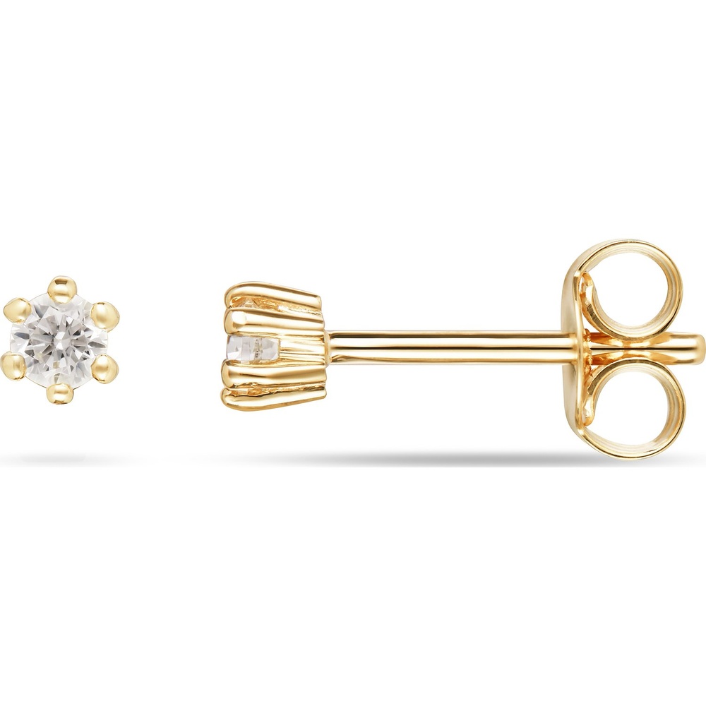 FAVS Boucles d'oreilles à fermoir à poussette 375 Or jaune Boucles d'oreilles