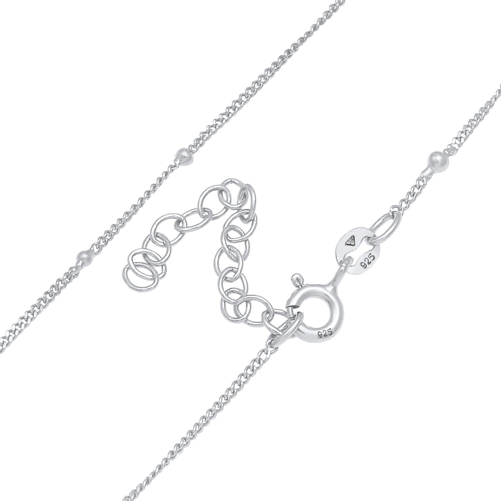 Elli Elli Collier Basic Choker Panzerkette Kugeln 925 Silber collier