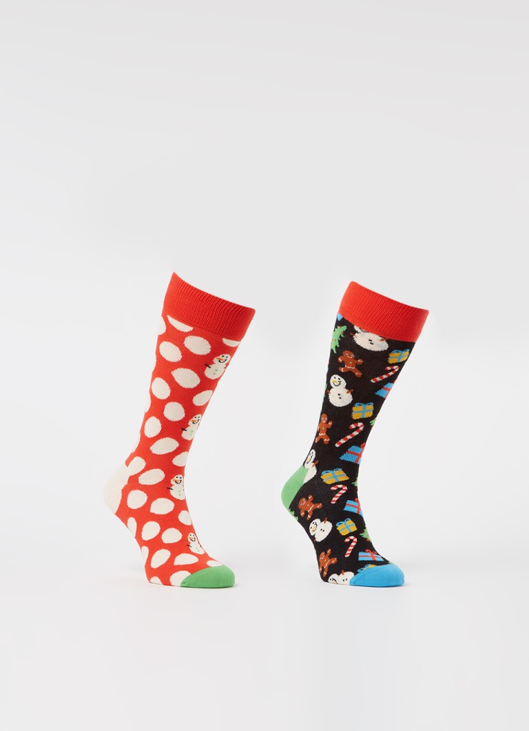Chaussettes Happy Socks Big Dot Bonhomme de neige dans une boîte cadeau de 2