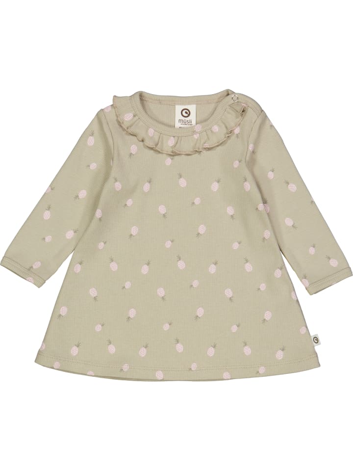 müsli Set aus Babykleid und Babyleggings in Soft green/ Poetry green/ Mary günstig kaufen