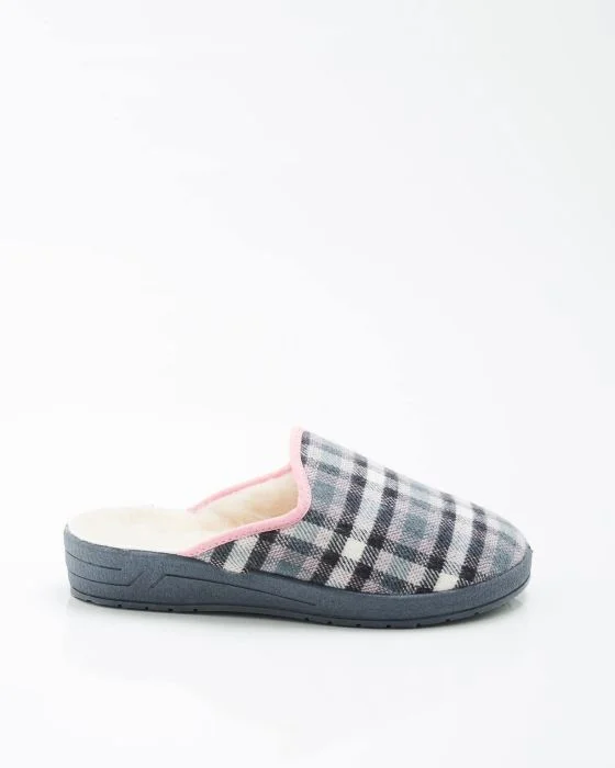 Mules à carreaux ou unies Thermolactyl