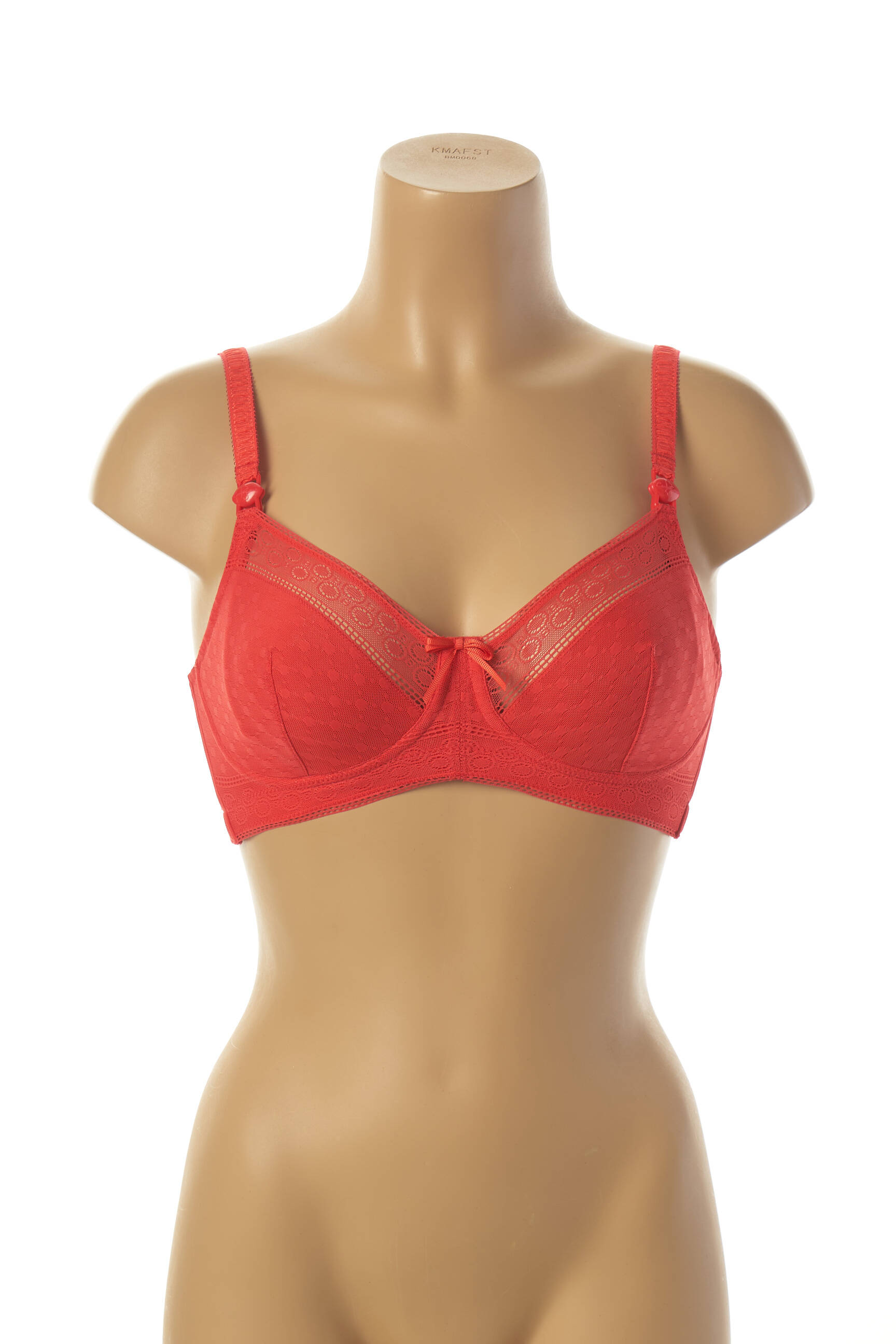 Cache Coeur Lingerie Maternite Femme couleur rouge