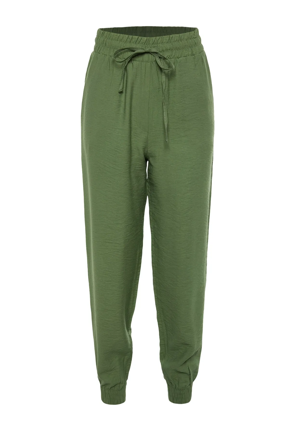 Trendyol Collection  Grüne Jogger-Webhose TWOSS20PL0129