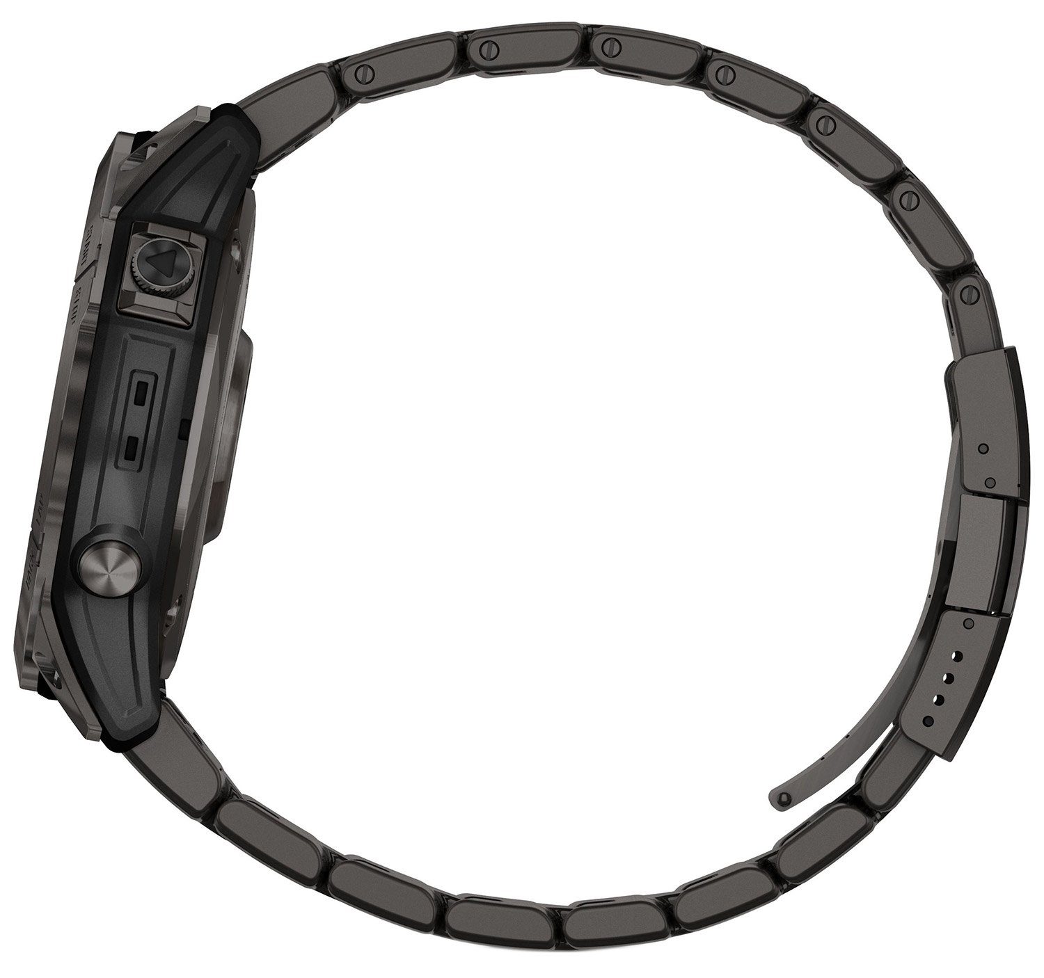 Garmin fenix 7X Saphir Solar Schwarz mit Titan-Band Fitnessuhr (3.55 cm/1.4 Zoll, Proprietär), 1-tlg.
