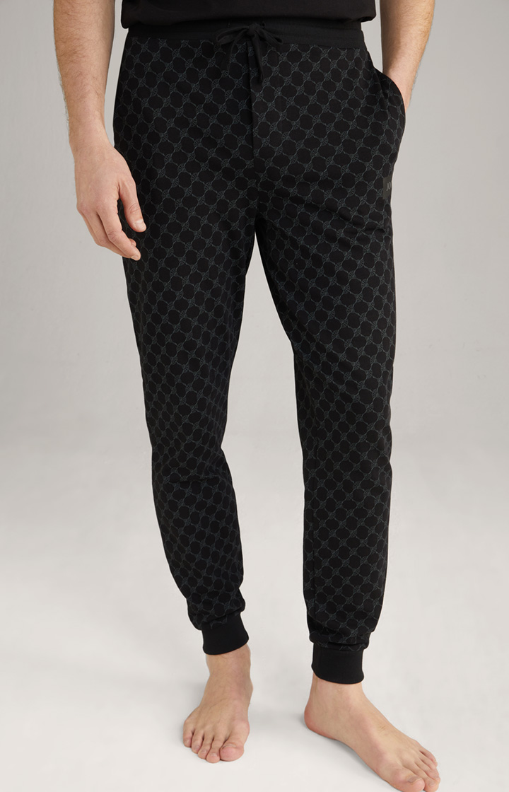 Loungewear Hose in Schwarz