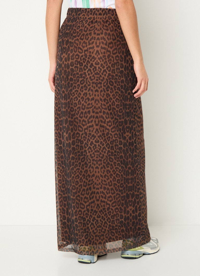 Refined Department Jasmine maxi skirt with leopard print