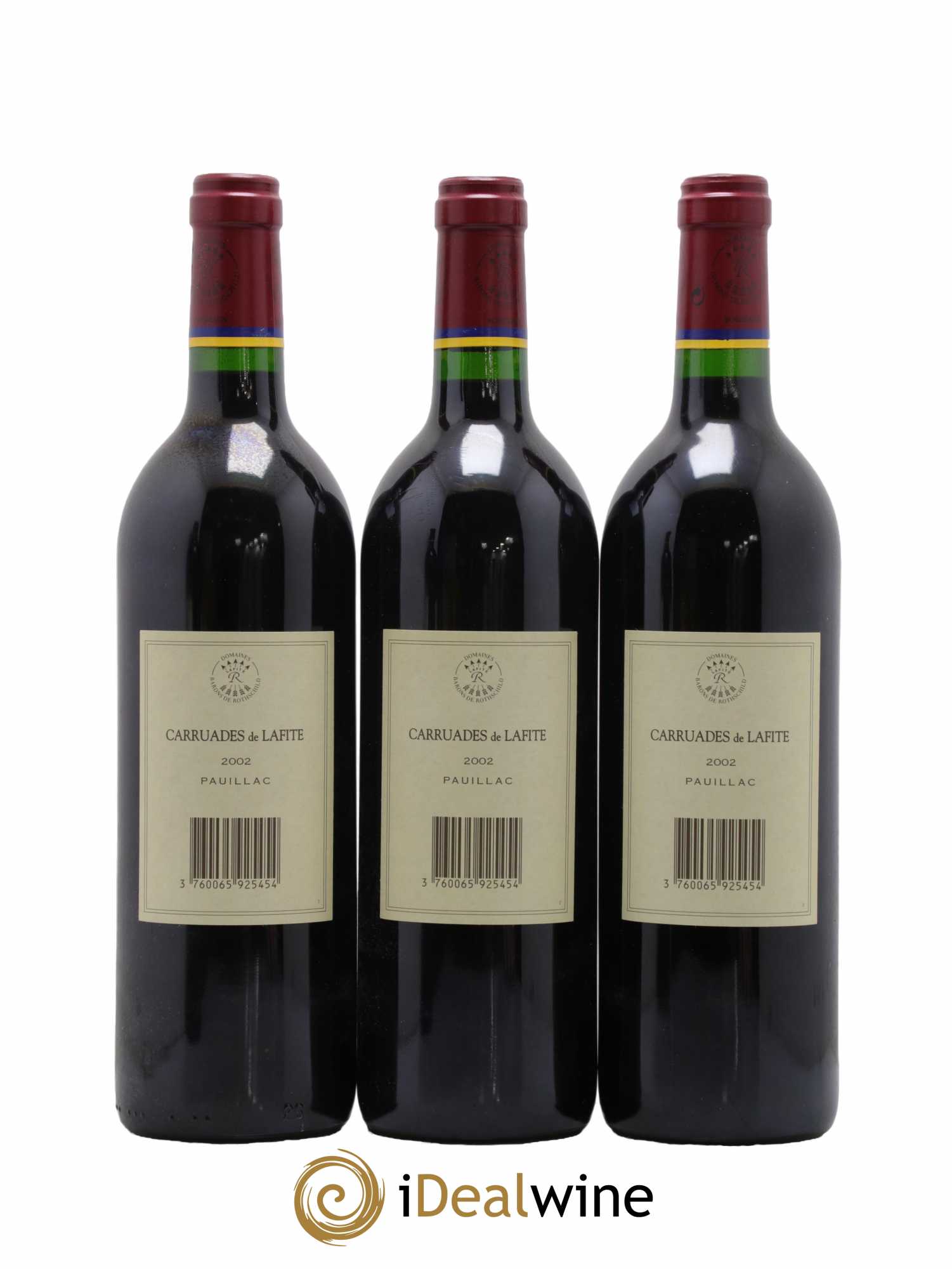 Carruades de Lafite Rothschild Second vin  2002 - Lot de 12 Bouteilles