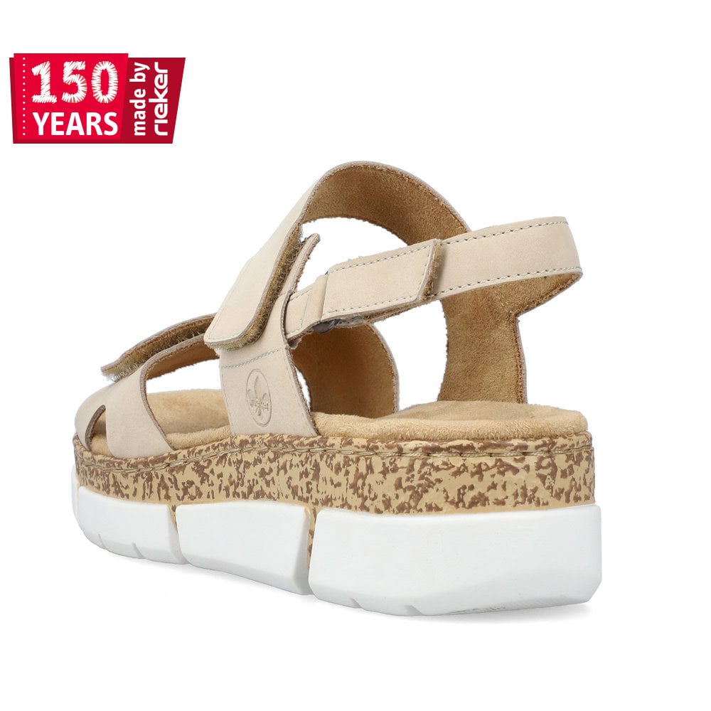 Rieker Damen Riemchensandalen hellbeige