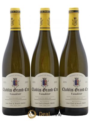 Chablis Grand Cru Vaudésir Jean-Paul & Benoît Droin (Domaine)  2021 - Lot de 3 Bouteilles