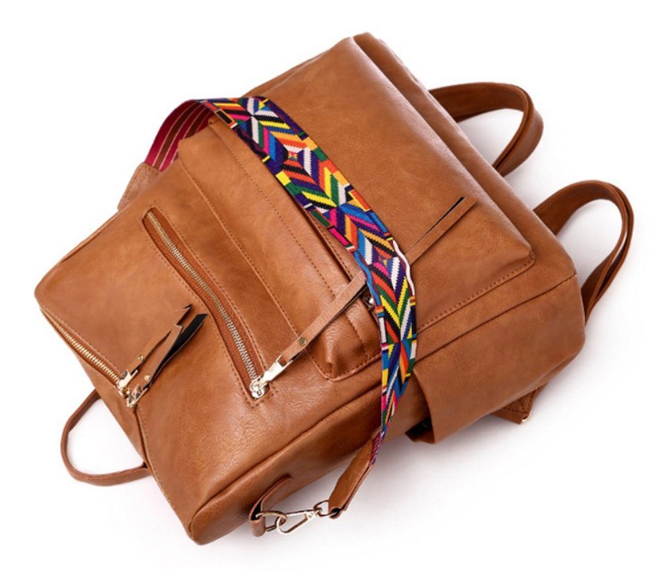 REDOM Rucksack Laptoprucksack Schulrucksack Lederrucksack Reiserucksack Leder (33x36x15 cm, Vintage, Schultertasche, Notebook Laptop Tasche, Uni Rucksack), für Herren Damen Jungen Teenager Freizeit Arbeit Business Reisen