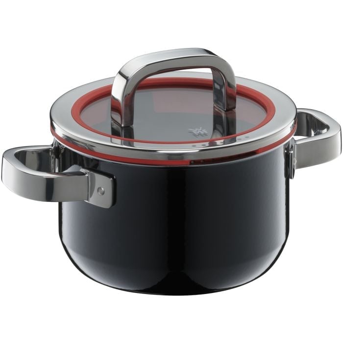 Fusiontec Functional Kochtopf mit Glasdecke, 16 cm, Black