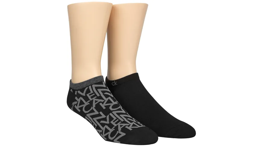 Calvin Klein Herren Sneaker Socken 2er Pack black