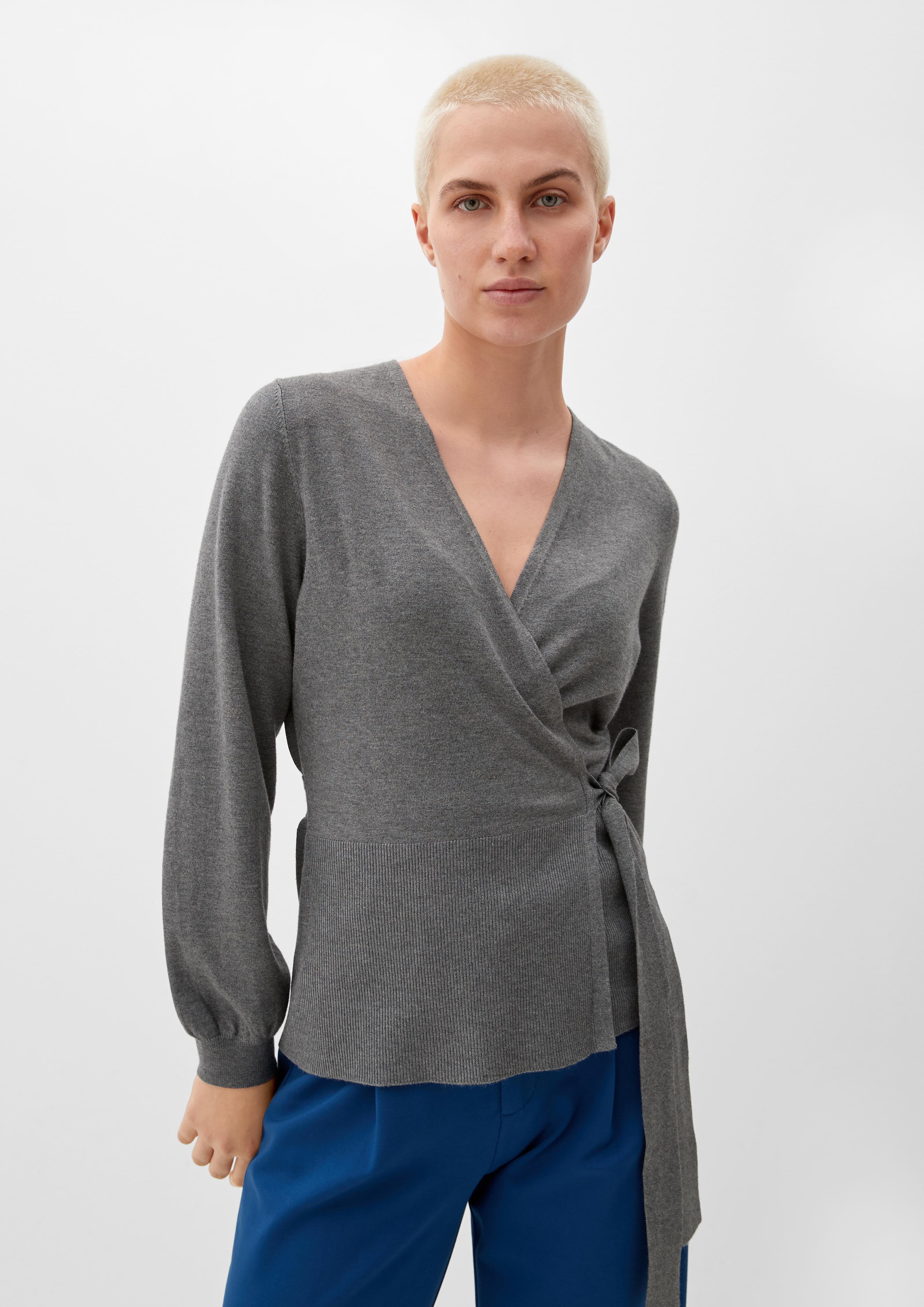 Gestrickter Wickelcardigan  2125617-9730