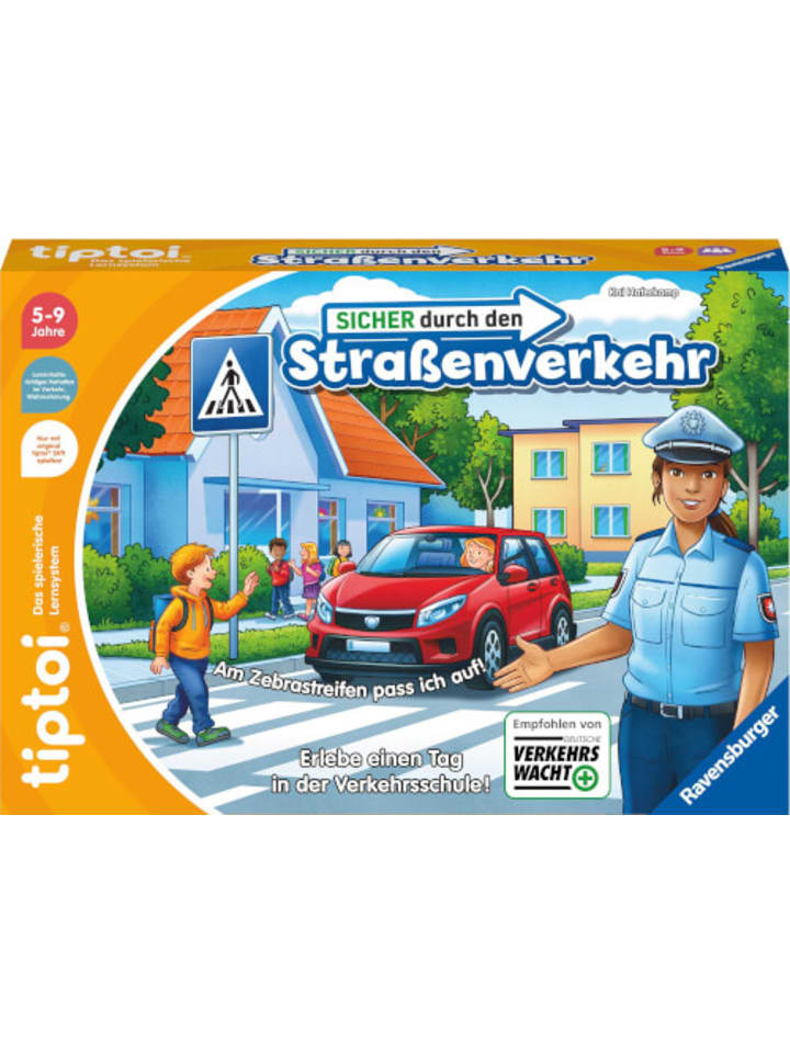 Ravensburger tiptoi Spiel 00173 - Sicher im Straßenverkehr - Lernspiel - 5-9 Jahre günstig kaufen onesize