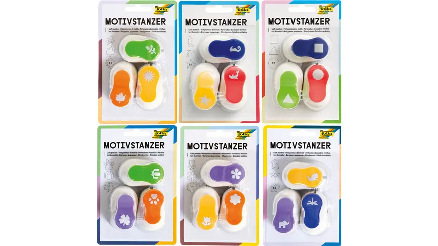 folia Motivstanzer Ganzjahresmotive sortiert