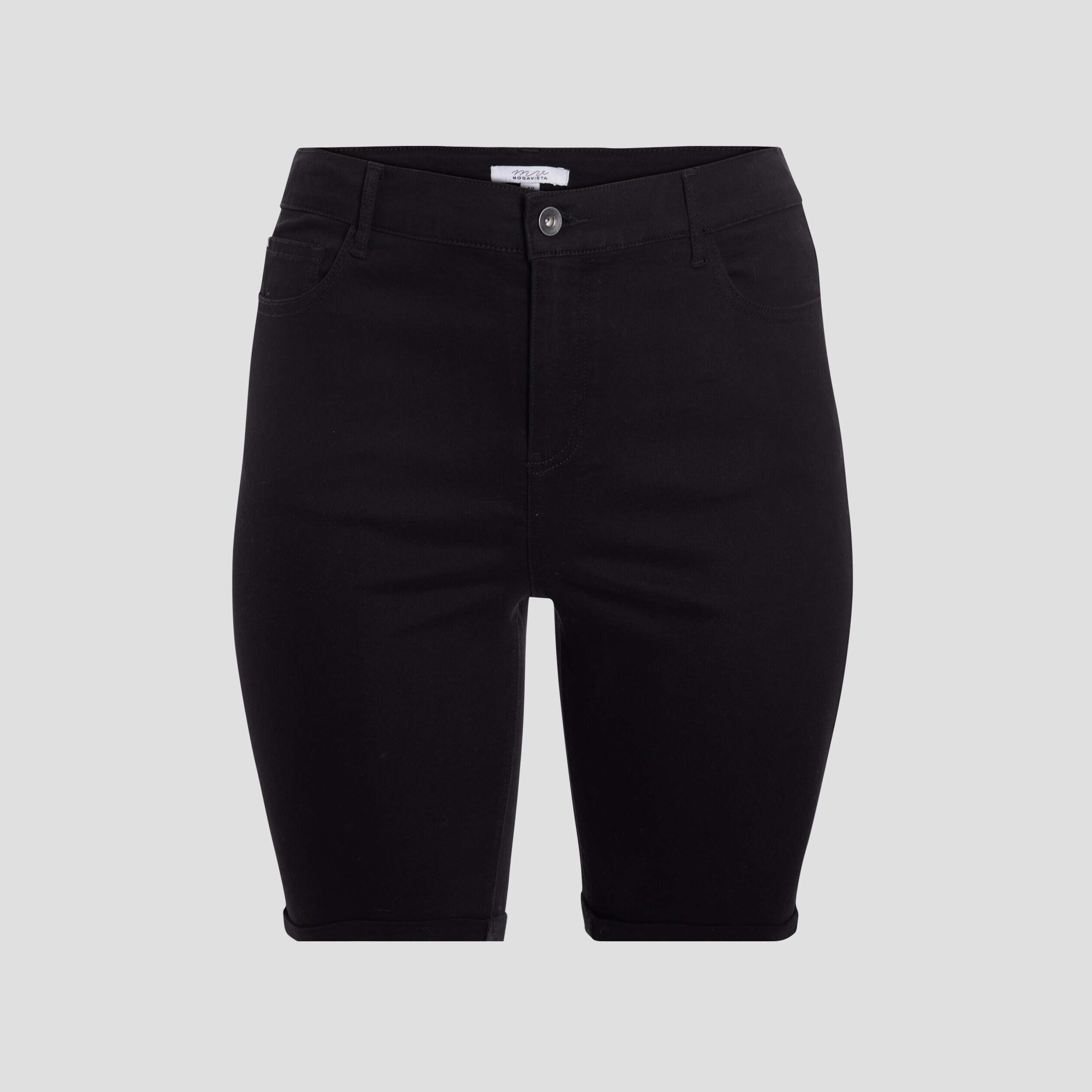 Bermuda ajusté noir femme grande taille | La Halle