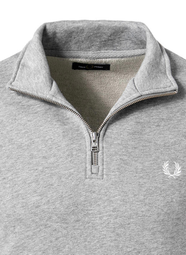Fred Perry, Troyer, Baumwolle, hellgrau