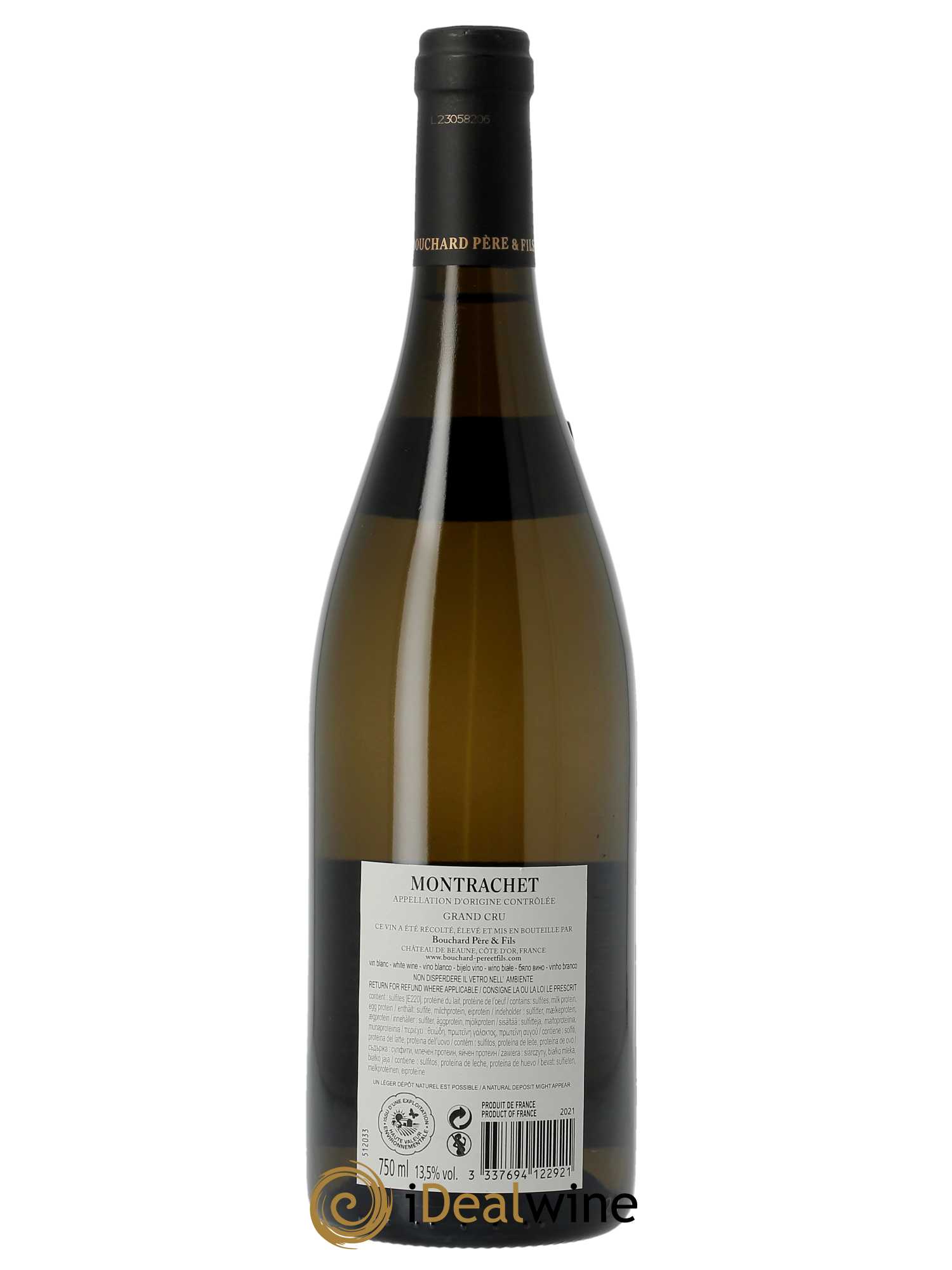 Montrachet Grand Cru Bouchard Père & Fils  2021 - Lot de 1 Bouteille