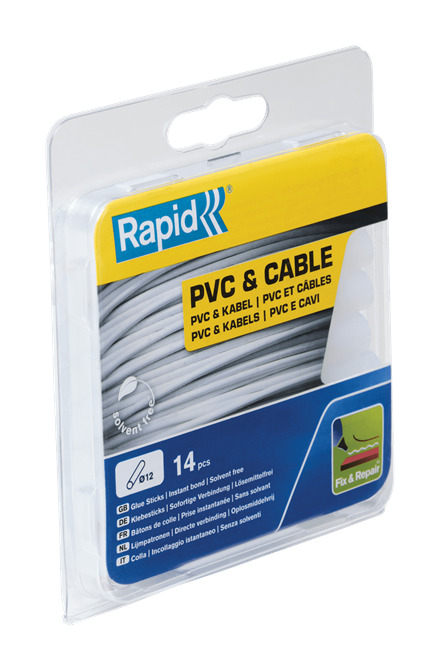 Rapid 40107358 12mm PVC & Cable glue cartridges