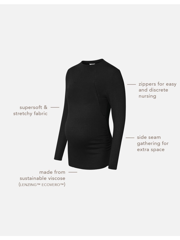 Noppies Still-Shirt Rosa in Black günstig kaufen