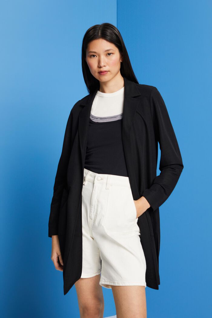 Offener Jersey-Blazer
