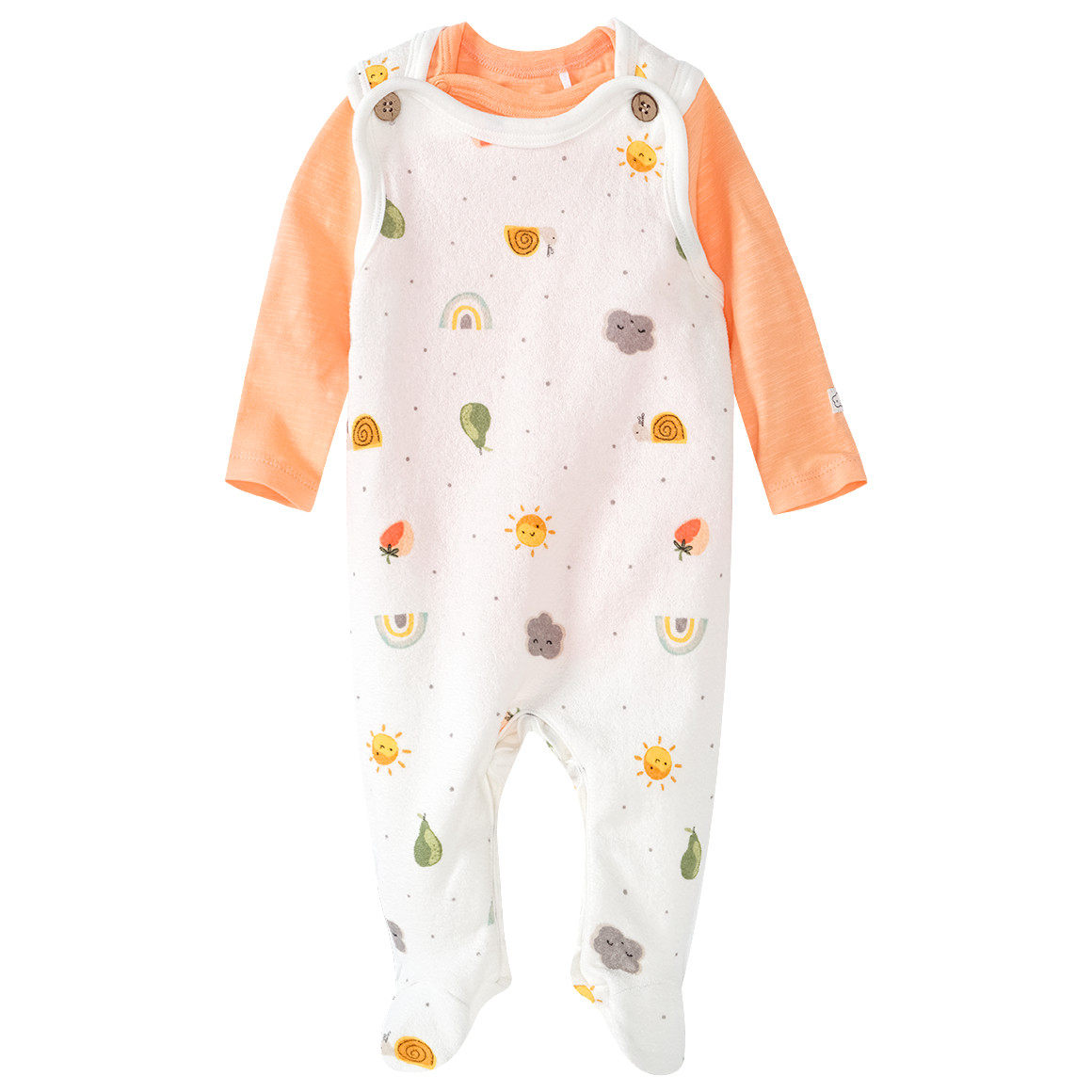 Newborn Strampler und Langarmbody