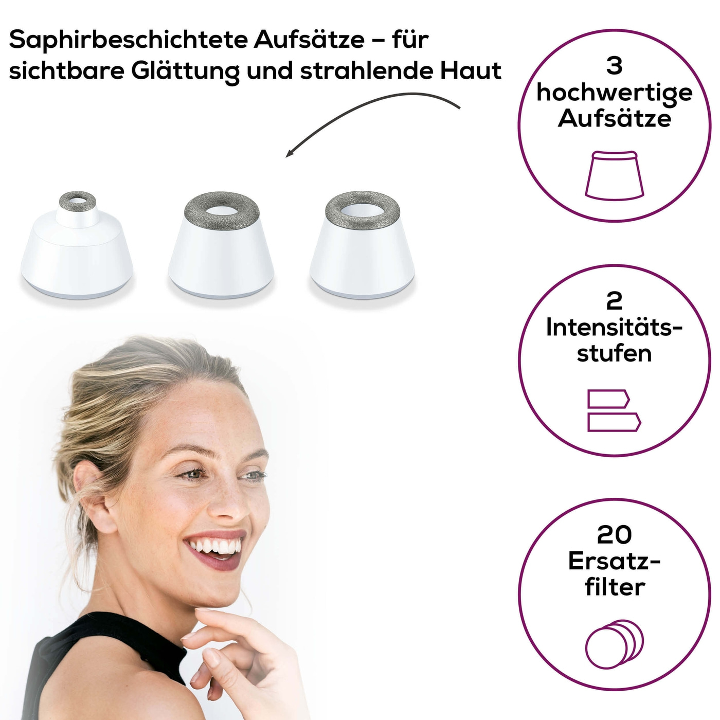 Beurer Mikrodermabrasion FC 76-Mikrodermabrasion Gesichtspeeling - fördert Durchblutung und Zellerneuerung