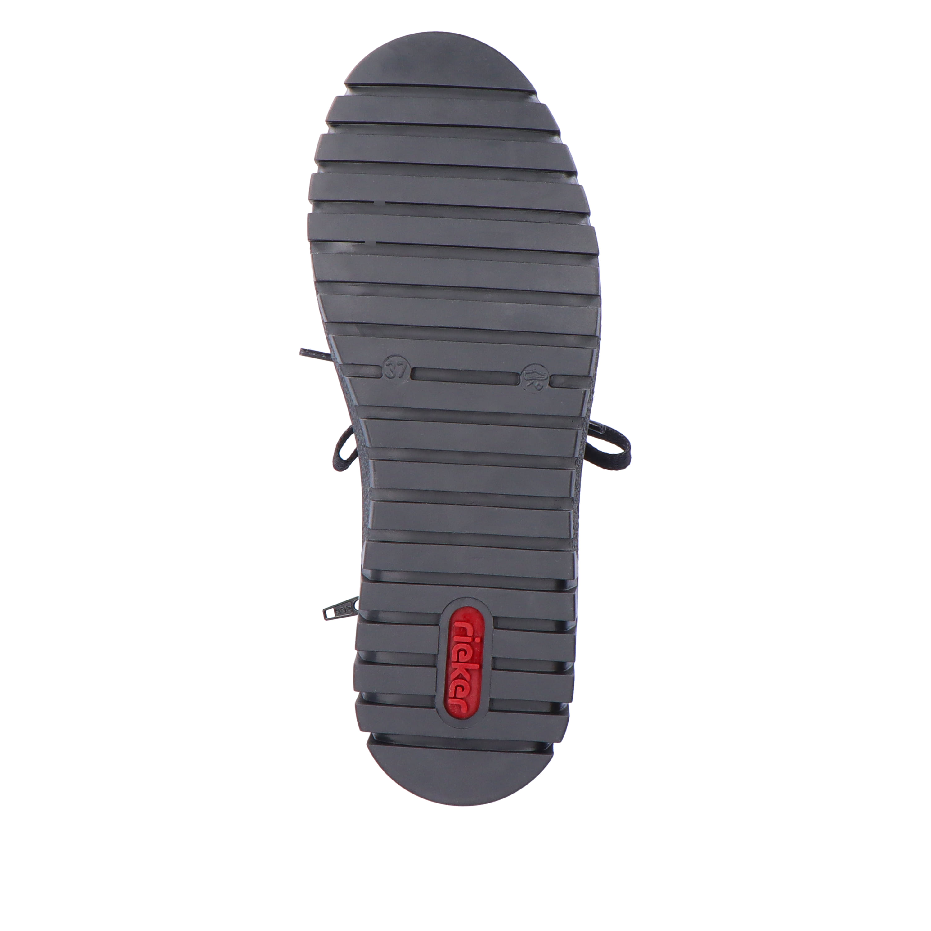 Rieker Damen Schnürstiefel tiefschwarz