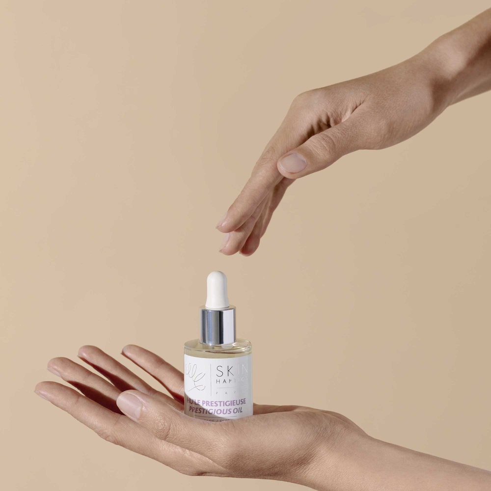 skinhaptics Huile Prestigieuse aux huiles de coton et de prune Huile sèche visage