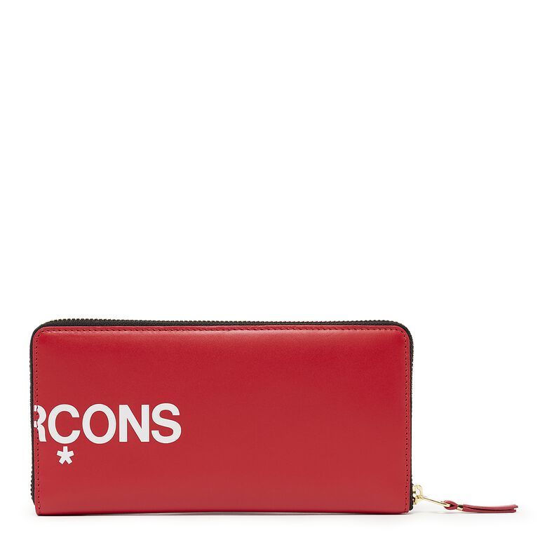Comme des Garcons Wallet Huge Logo red