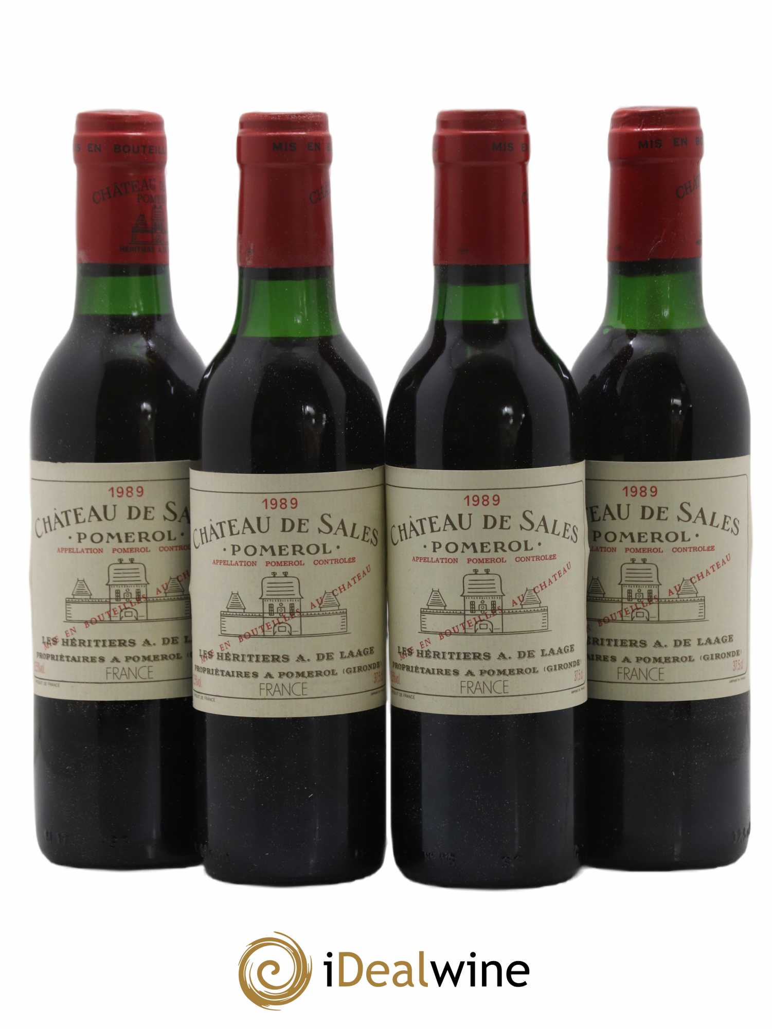Château de Sales  1989 - Lot de 24 Demi-bouteilles
