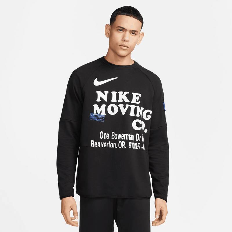 Nike Moving Company Graphic Dri-Fit Langarmshirt Herren
