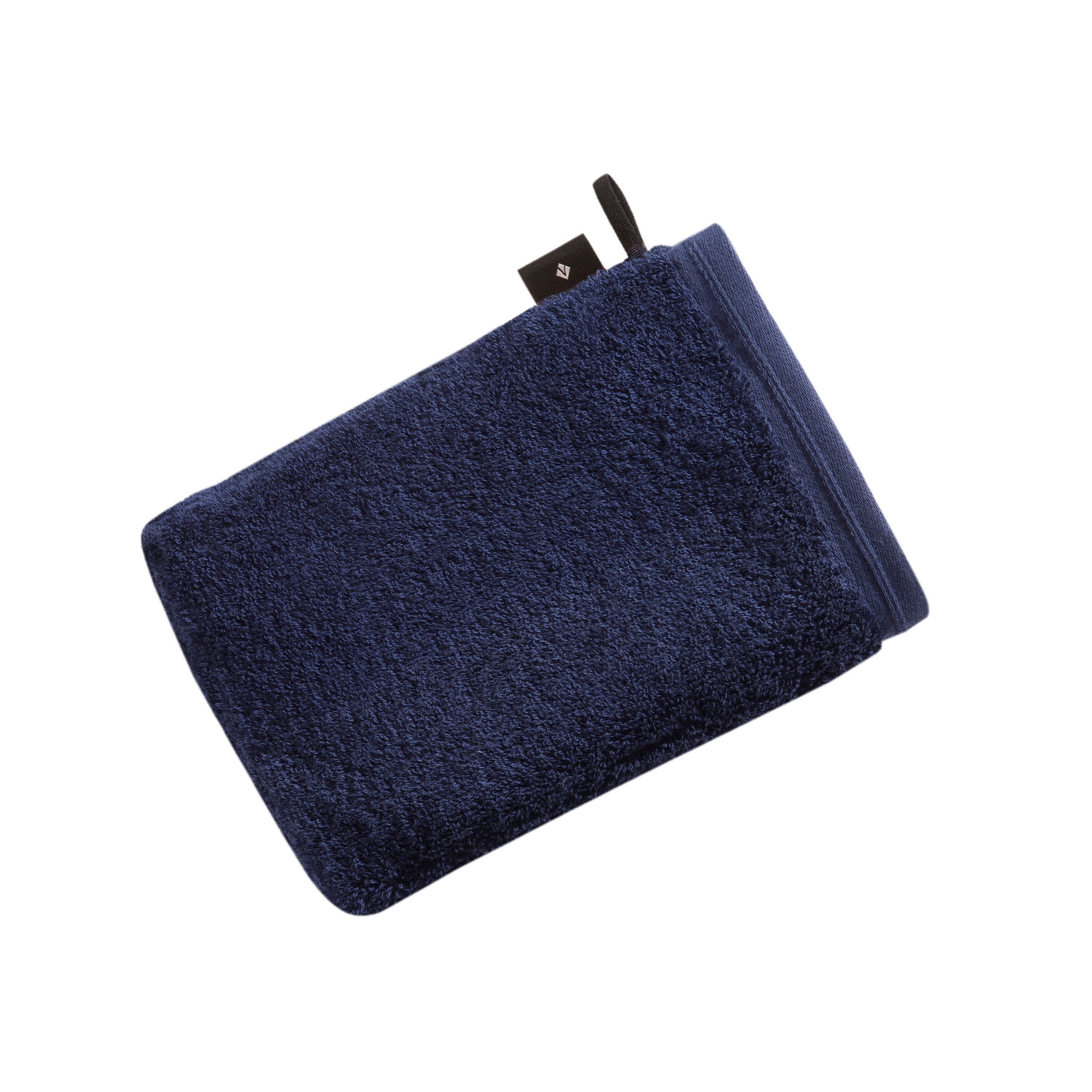 VOSSENWaschhandschuh marine blau