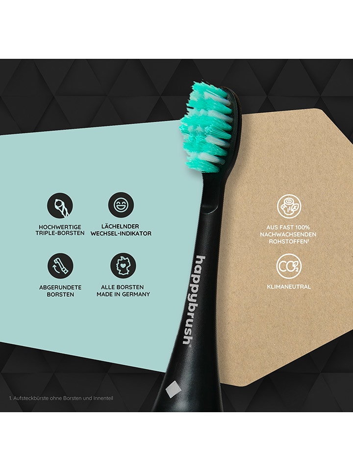 Happy Brush 3er-Set: Aufsteckbürsten 