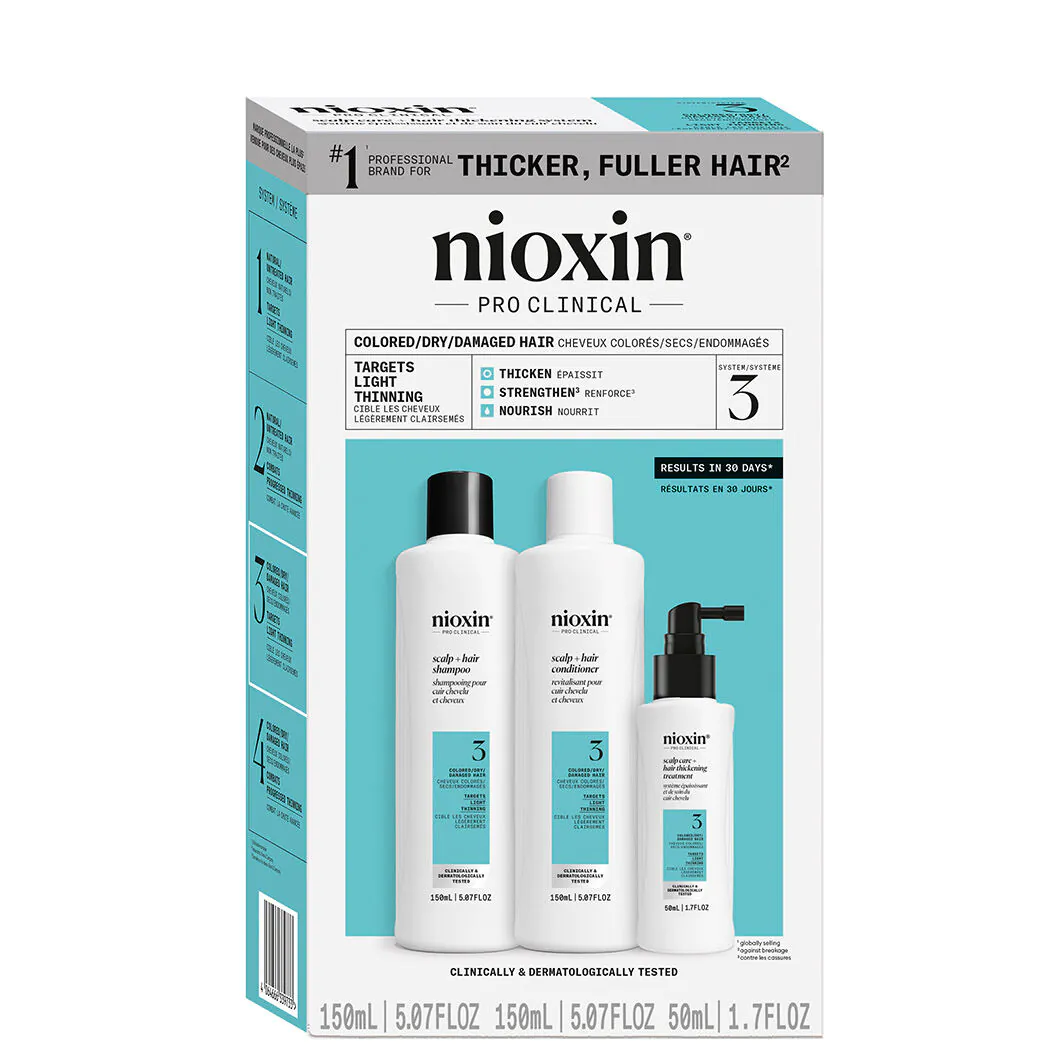 Nioxin System 3, Set za čišćenje farbane, blago prorijeđene kose