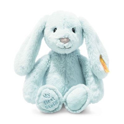 Soft Cuddly Friends My first Steiff Hoppie Hase, 26 cm, hellblau