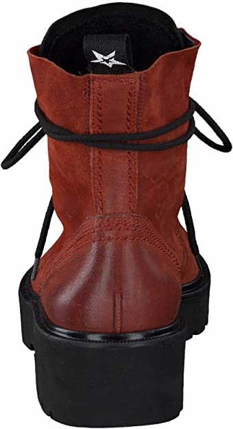 PAUL GREEN Stiefeletten rot TWICE/C. KID pumpkin/black