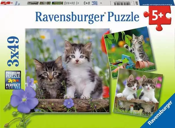 Kinderpuzzle ab 5 Jahren - Süße Samtpfötchen - 49 Teile