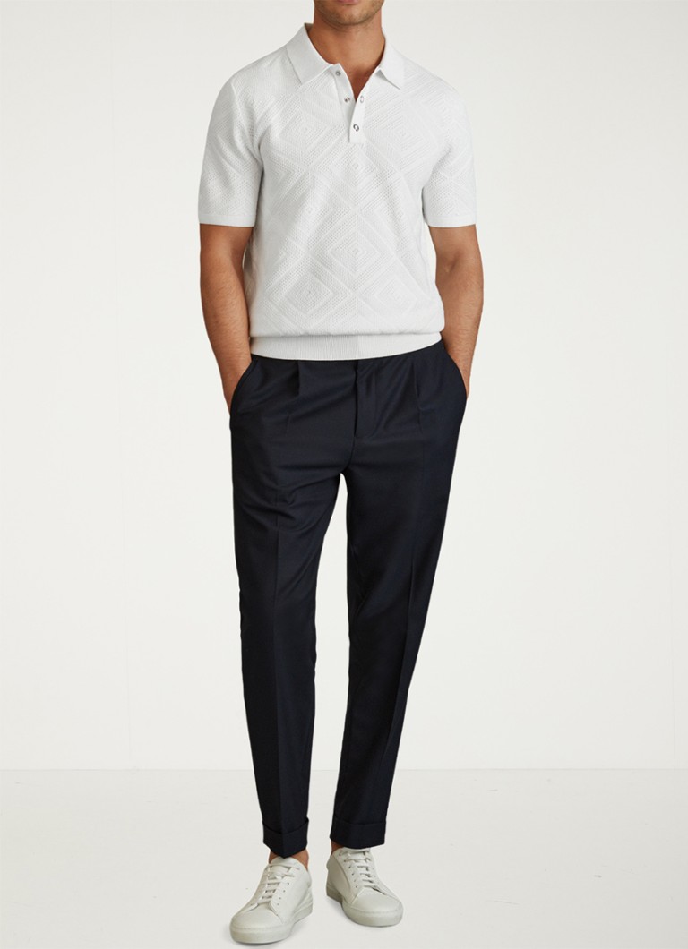 Polo Reiss Lupton de corte regular com textura