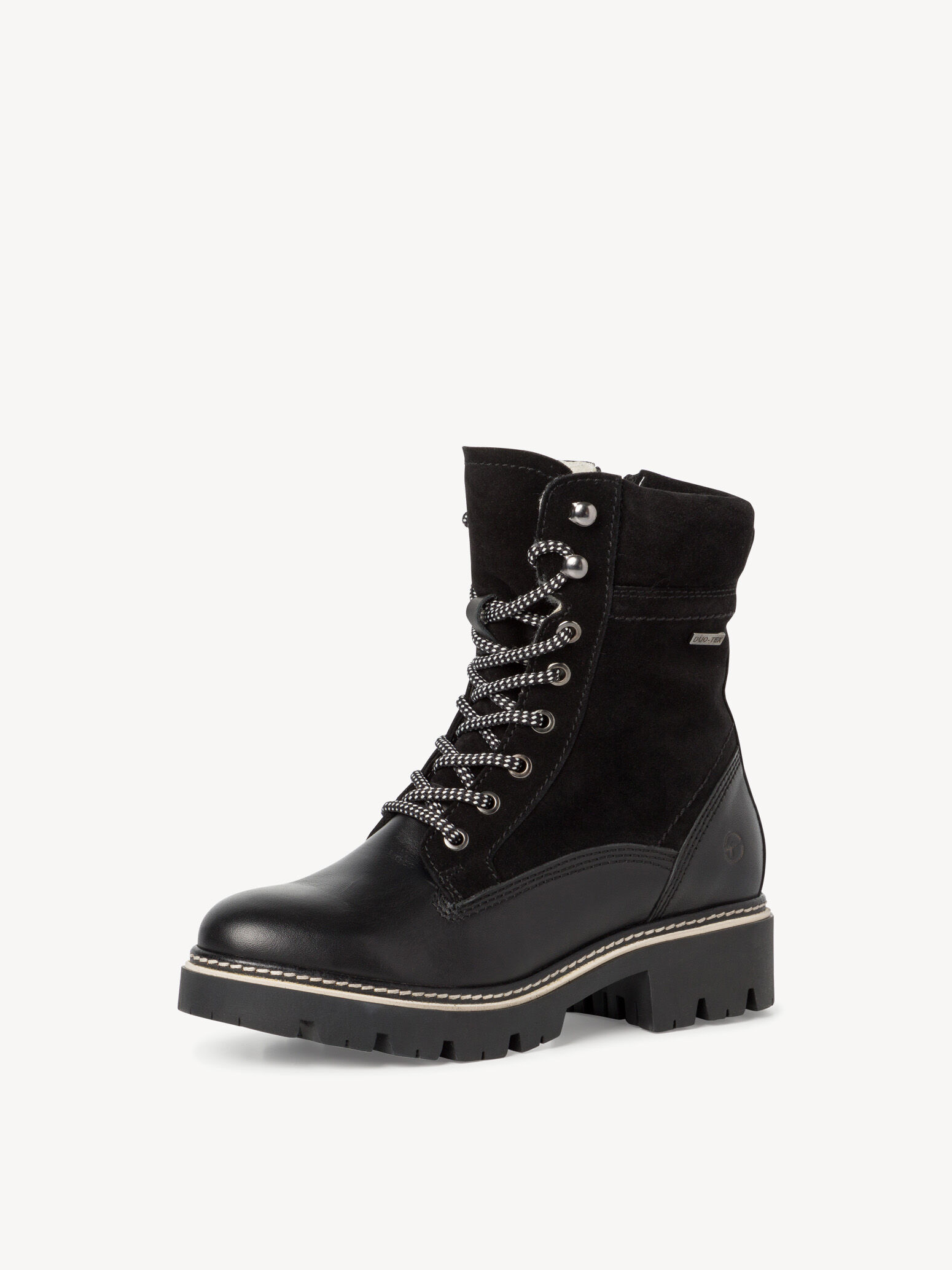 Bottine en cuir - noir doublure chaude
